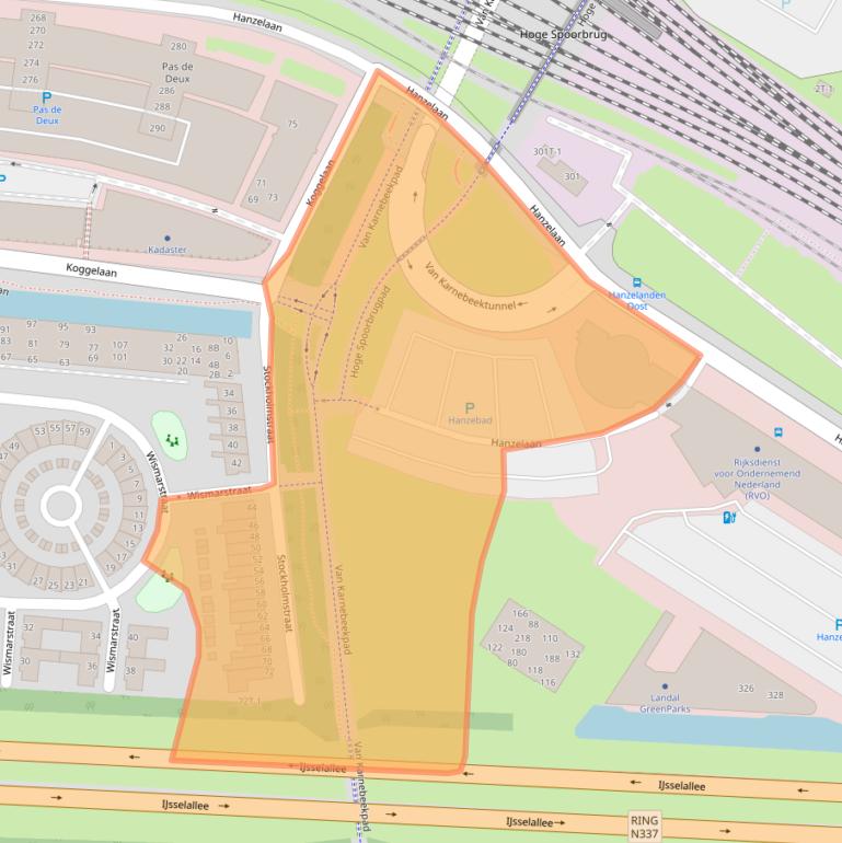 Kaart van postcodegebied 8017JB.