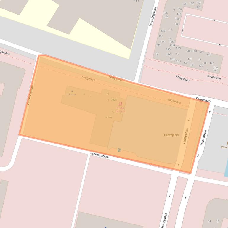 Kaart van postcodegebied 8017JD.