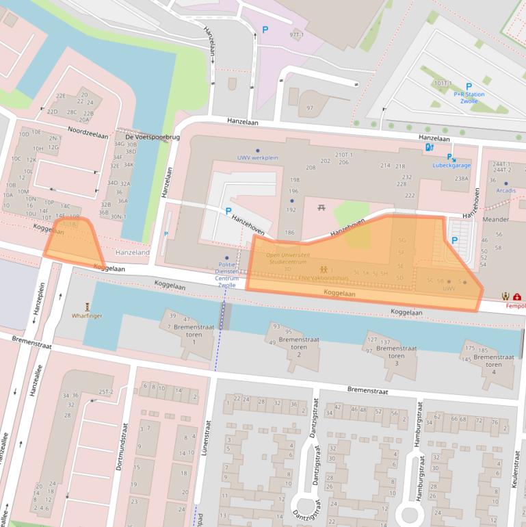 Kaart van postcodegebied 8017JH.