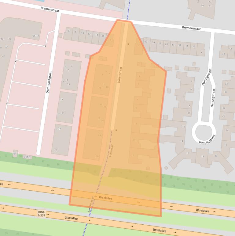 Kaart van postcodegebied 8017KM.