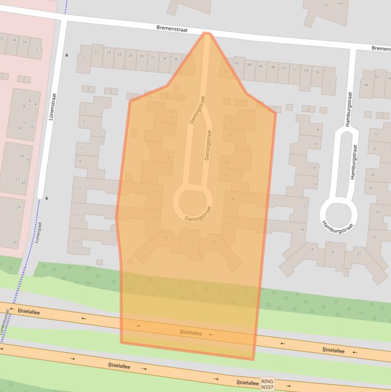 Kaart van postcodegebied 8017KN.