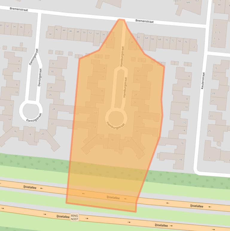 Kaart van postcodegebied 8017KP.