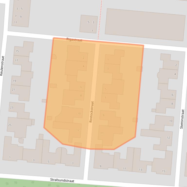 Kaart van postcodegebied 8017KS.