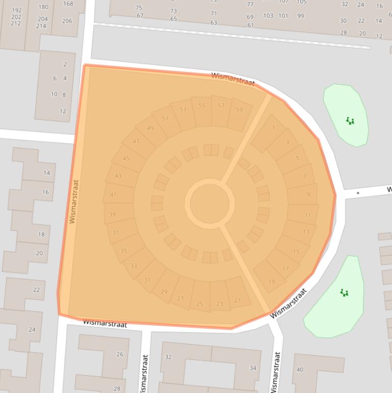 Kaart van postcodegebied 8017KW.