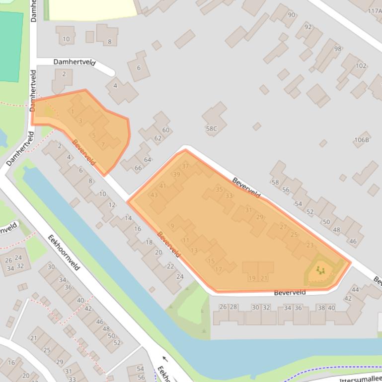 Kaart van postcodegebied 8017LA.