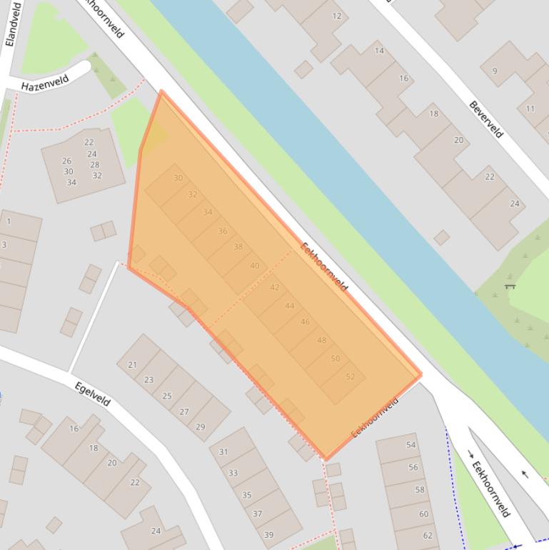 Kaart van postcodegebied 8017LE.