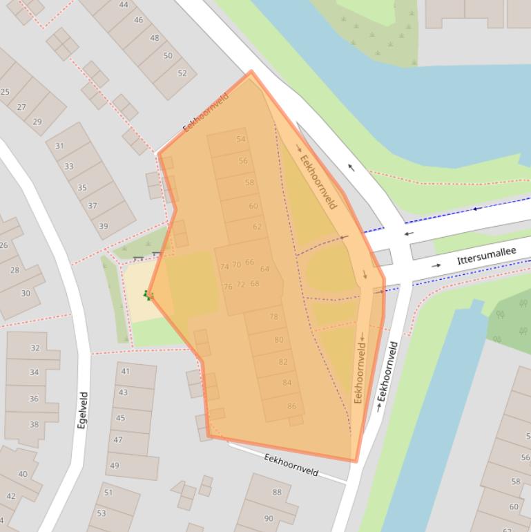 Kaart van postcodegebied 8017LG.