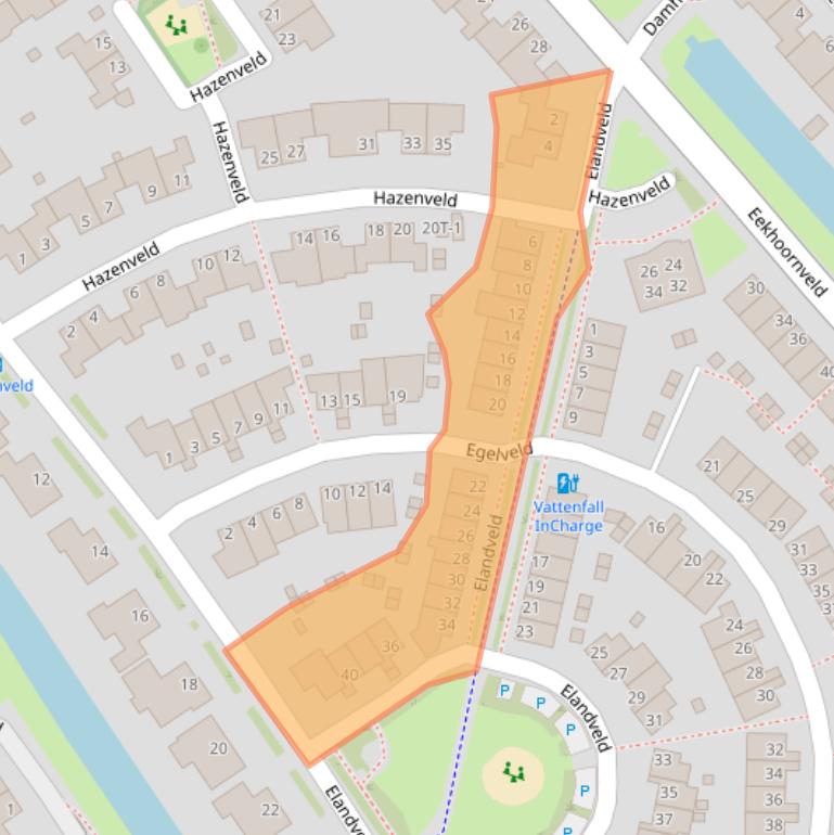 Kaart van postcodegebied 8017LJ.