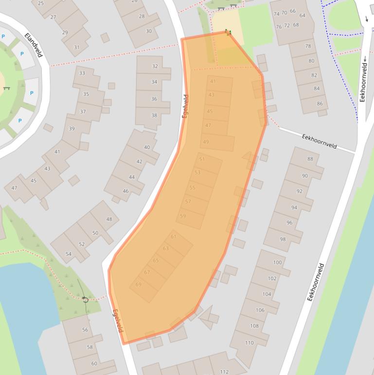 Kaart van postcodegebied 8017LT.