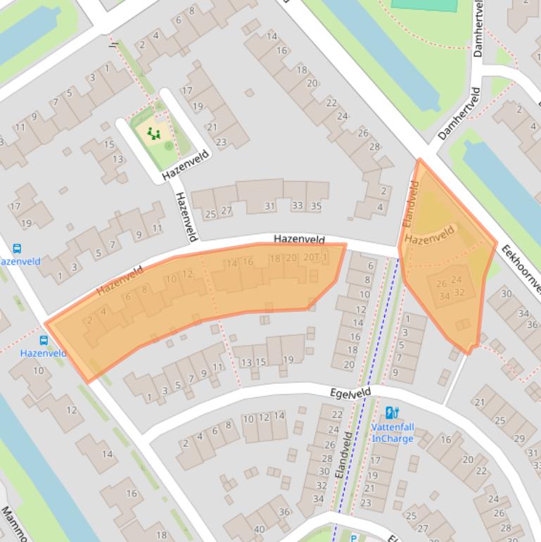 Kaart van postcodegebied 8017LZ.