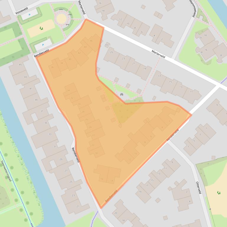 Kaart van postcodegebied 8017MG.