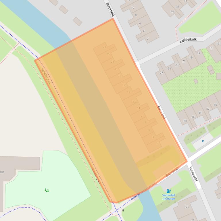 Kaart van postcodegebied 8017NC.