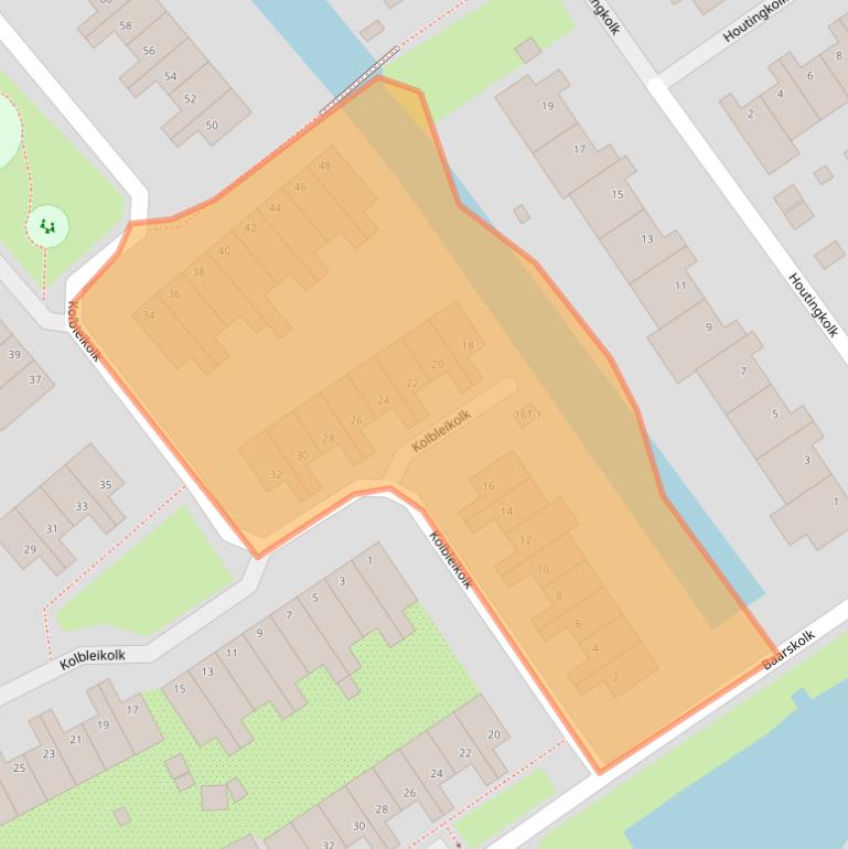 Kaart van postcodegebied 8017NJ.