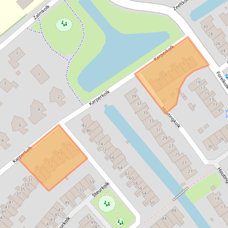 Kaart van postcodegebied 8017NL.