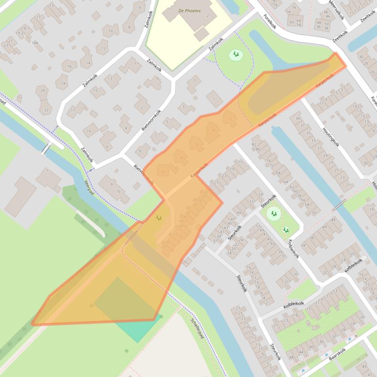 Kaart van postcodegebied 8017NM.