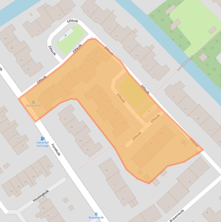 Kaart van postcodegebied 8017NW.