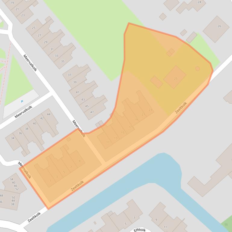 Kaart van postcodegebied 8017PG.