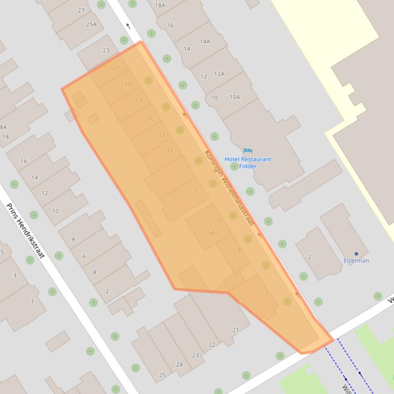 Kaart van postcodegebied 8019AH.