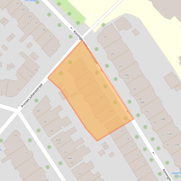 Kaart van postcodegebied 8019AJ.