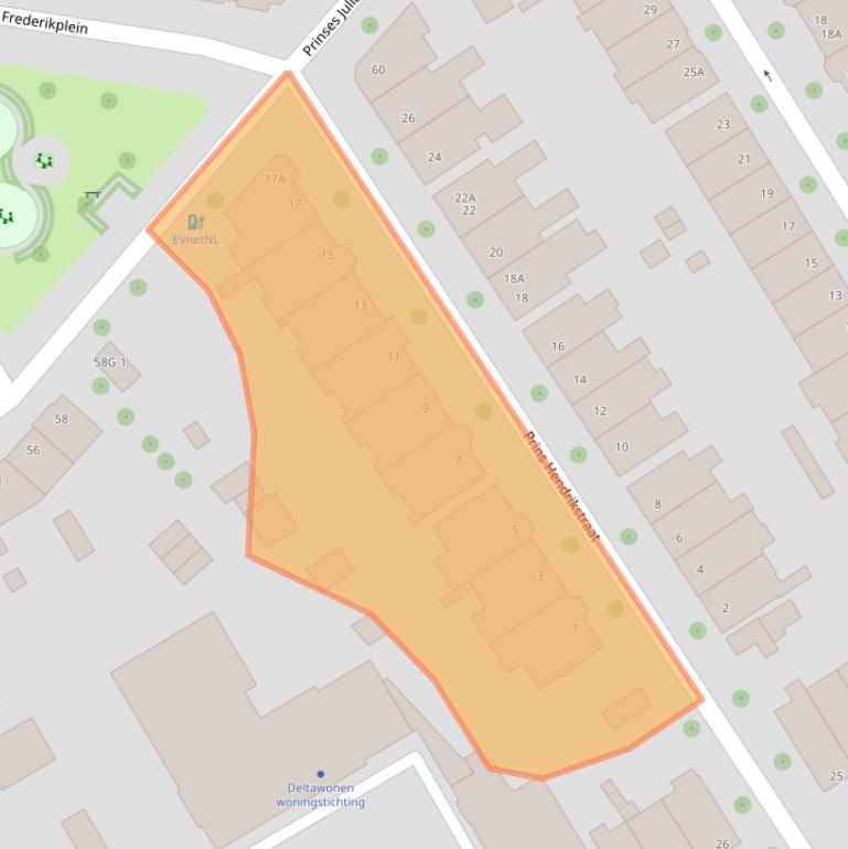 Kaart van postcodegebied 8019AP.