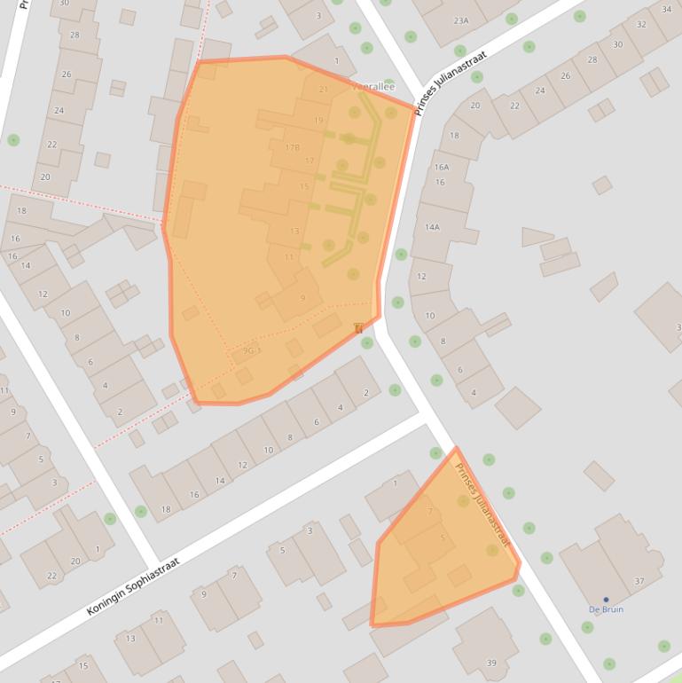 Kaart van postcodegebied 8019AS.