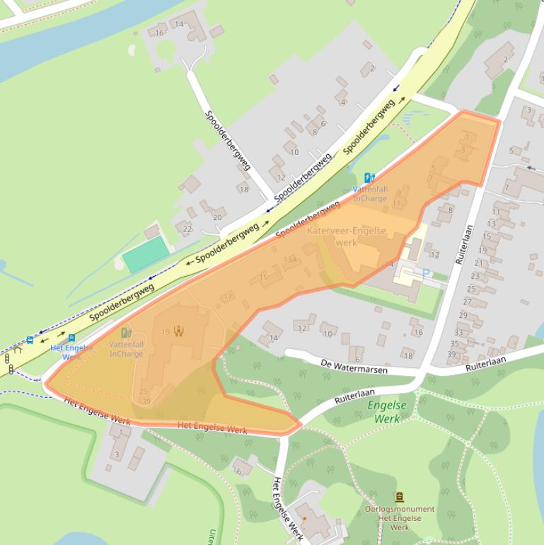 Kaart van postcodegebied 8019BB.