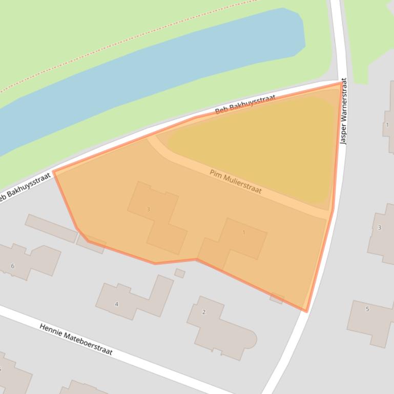 Kaart van postcodegebied 8019BK.