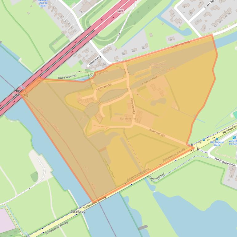 Kaart van postcodegebied 8019BL.