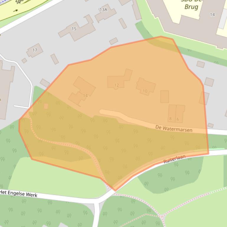 Kaart van postcodegebied 8019BS.