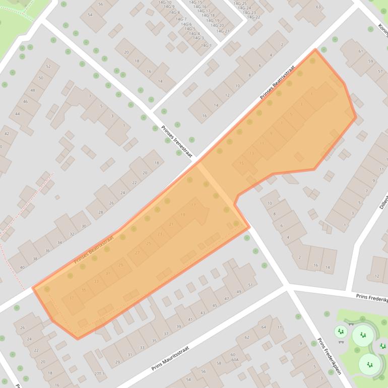 Kaart van postcodegebied 8019XD.