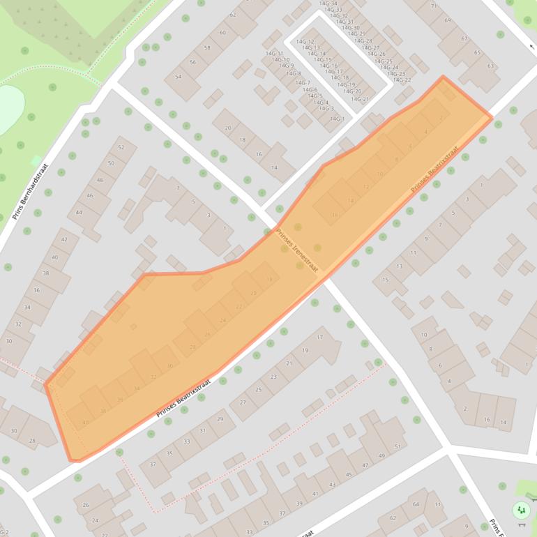 Kaart van postcodegebied 8019XE.