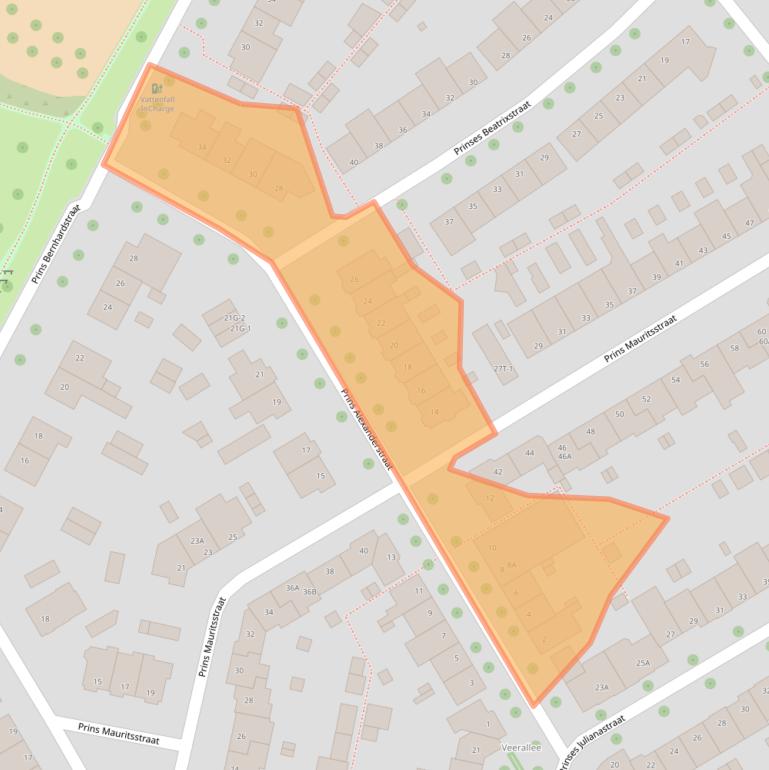 Kaart van postcodegebied 8019XH.