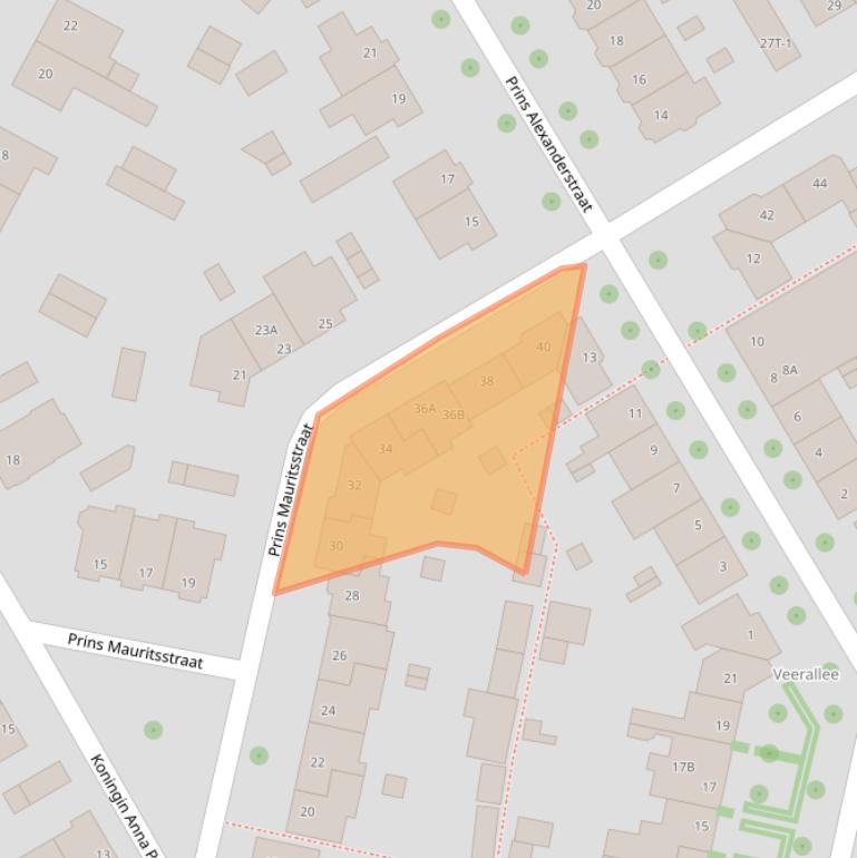 Kaart van postcodegebied 8019XV.