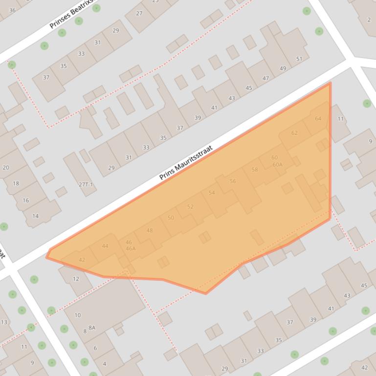 Kaart van postcodegebied 8019XW.