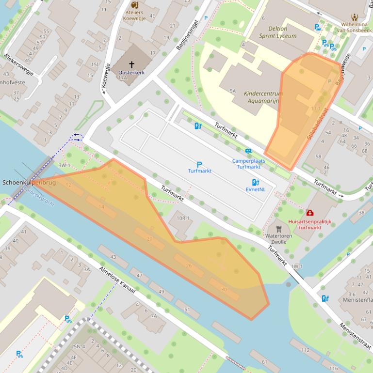 Kaart van postcodegebied 8021AB.