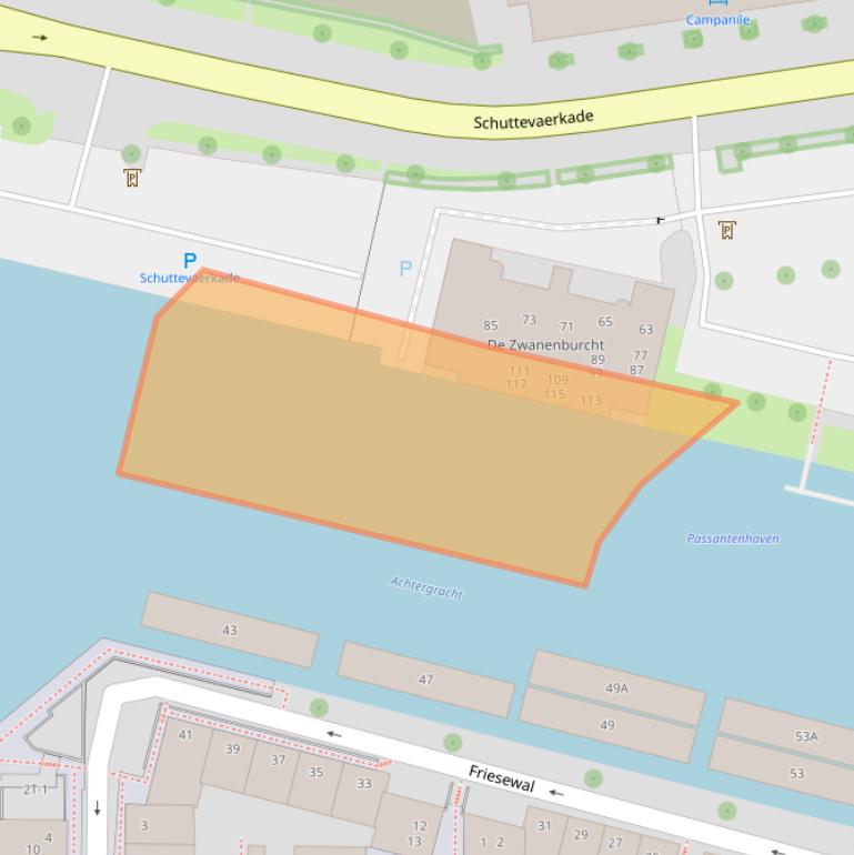 Kaart van postcodegebied 8021HD.