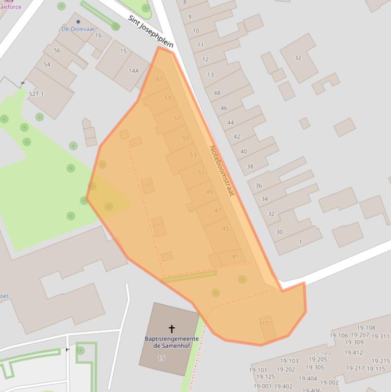 Kaart van postcodegebied 8021WR.