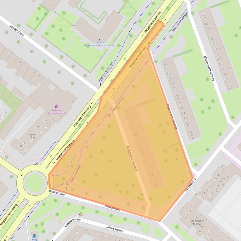 Kaart van postcodegebied 8022AH.