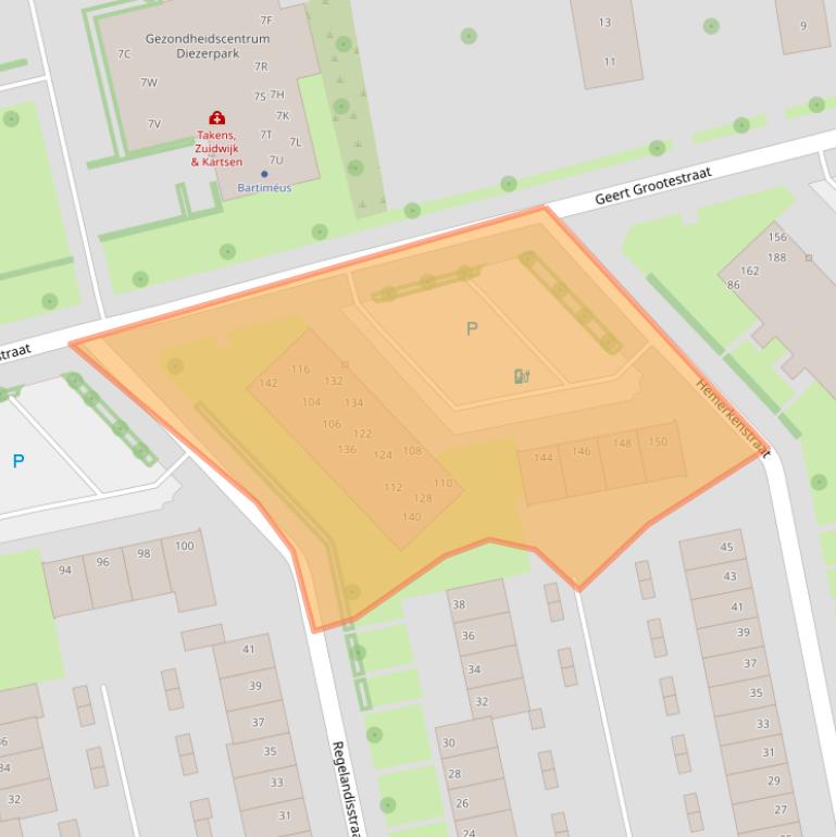 Kaart van postcodegebied 8022CK.