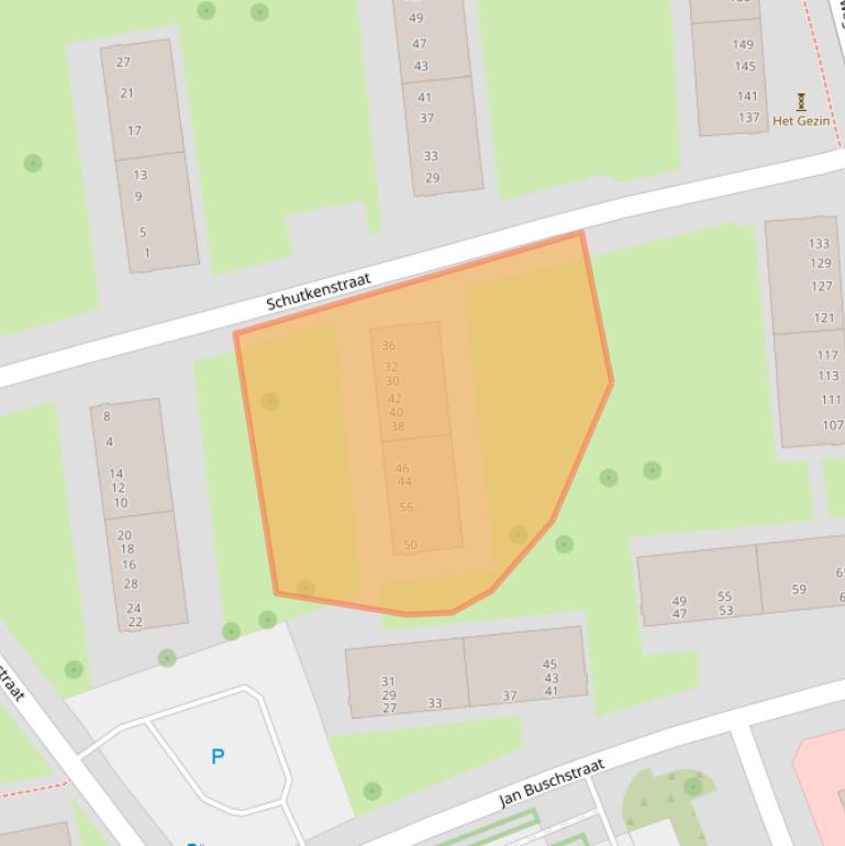 Kaart van postcodegebied 8022CS.