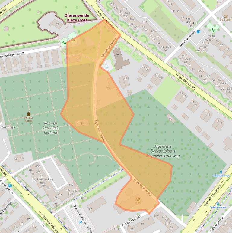 Kaart van postcodegebied 8022CT.