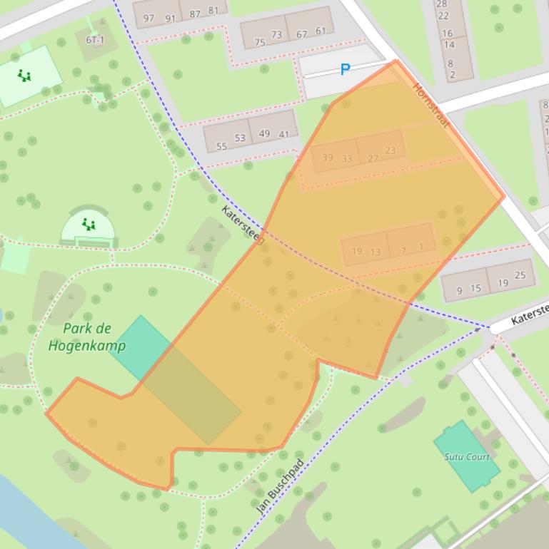 Kaart van postcodegebied 8022CV.