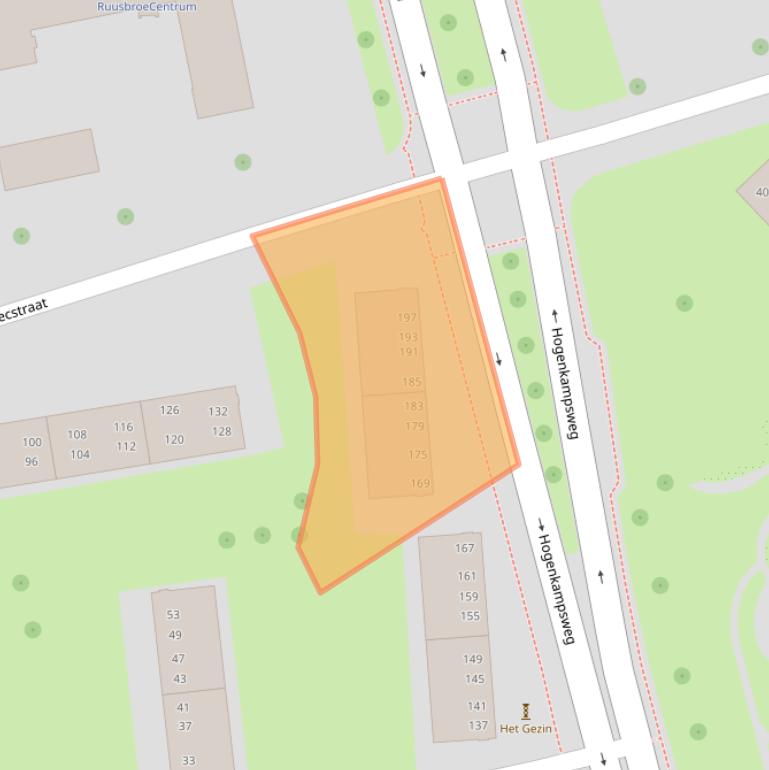 Kaart van postcodegebied 8022DE.