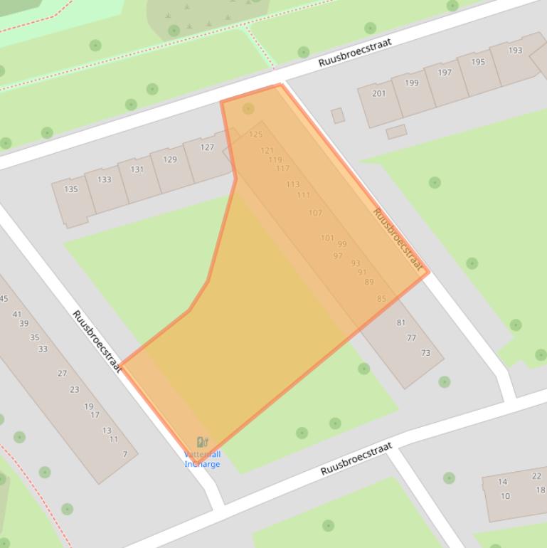 Kaart van postcodegebied 8022EC.