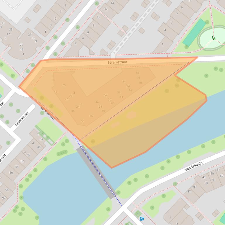 Kaart van postcodegebied 8022NN.