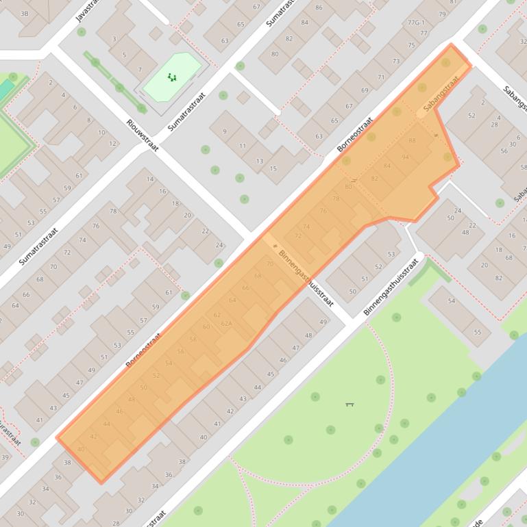 Kaart van postcodegebied 8022PE.