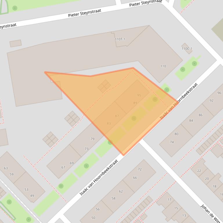 Kaart van postcodegebied 8022SH.