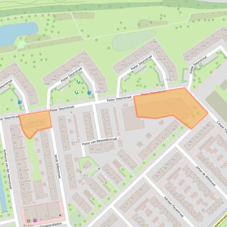 Kaart van postcodegebied 8022TM.