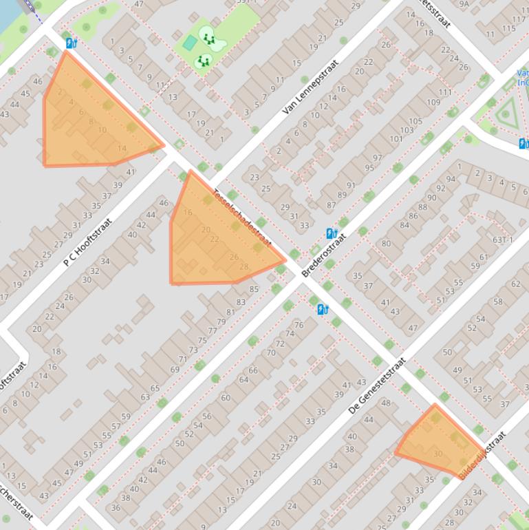 Kaart van postcodegebied 8023BM.