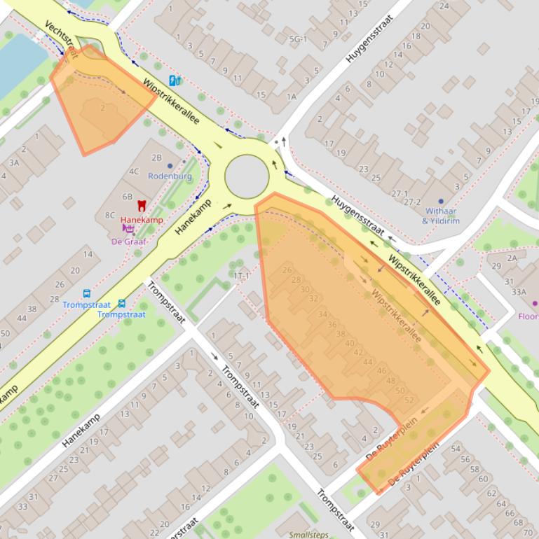 Kaart van postcodegebied 8023DK.